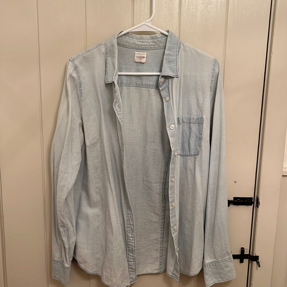 J Crew chambray/jean shirt